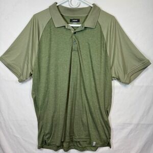 Alfani Men's Stretch Polo Shirt Golf Casual Short‎ Sleeve Olive Green Sz XL